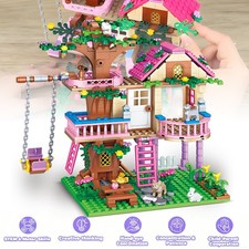 504 Pieces Interactive Building Toy Tree House Building Blocks Set Creative 3D Legos (Building Toys) price
