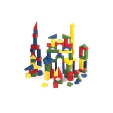100 piece coloured wooden blocks Building Construction Educational Toys Kids 3+ Legos (Building Toys) price