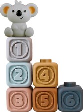 Kyoot Koala Soft Silicone Building Blocks Toys Early Learning Teething Toys Baby Legos (Building Toys) price