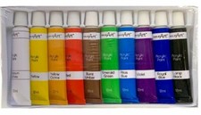 10 Acrylic Paint Tubes Acrylic Artists Paints Set Larger Tubes Art Craft - 12ML Painting Supplies price