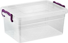 Clear Storage Box Plastic Clip Lid Locking Kitchen Office Home Food Container Storage Containers price