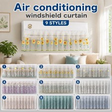 New Lace Embroidery Flower Curtains Anti-direct Blowing Air Conditioning Curtain Air Curtains price