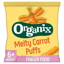 Organix Melty Carrot Puffs Organic Baby Finger Food Snack 20g Baby Food price