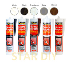General Purpose Silicone C3 Cartridge 280ml Sealant Clear White Brown Black Grey Adhesive price