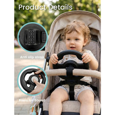 Universal Pretend Steering Wheel for Stroller Pram Pushchair Detachable Toy UK Pushchairs and Prams price
