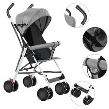 Foldiing Baby Stroller Buggy Pram Pushchair W/ Sunshade Foot Brake for Travel UK Pushchairs and Prams price