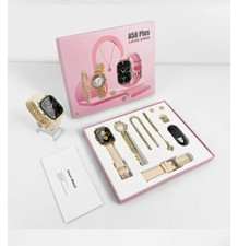 women smart watch android, gift set, watch, bracelet, necklace, earrings Smart Necklace price
