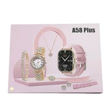 women smart watch android, gift set, watch, bracelet, necklace, earrings Smart Necklace price