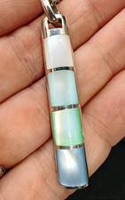 Italian Pastel Mother of Pearl smart Pendant chain sterling silver 925 necklace Smart Necklace price