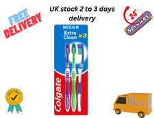 Colgate Extra Clean Medium Manual Toothbrush Assorted (Pack of 3) Toothbrushes price