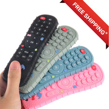 Silicone Baby Teether TV Remote Shape | BPA-Free Chewing Sensory Toy for Infants Educational Toy price