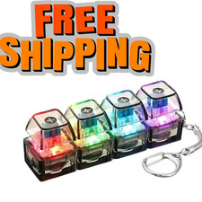 Light Up Keyboard Keychain Clicker Stress Relief LED Button Fidget toy Educational Toy price