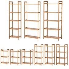Bamboo Storage Rack 4 Tier Shelving Shelf Kitchen Office Storage Unit Free Stand Office Shelf Unit price