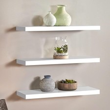 Set of 3 Floating Wall Shelves Picture Ledge Display Rack Book Hanging Shelf UK Office Shelf Unit price