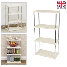 Metal 4 Tie Tube Storage Rack Unit Book Shelf Kitchen/Office Unit Stand UK Office Shelf Unit price