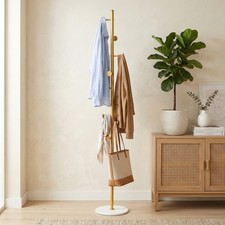 Freestanding Metal Coat Rack with Marble Base, 8 Hooks Hall Tree Coat Stand Hall Stand price