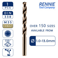 HSS Gold Cobalt Jobber Drill Bit - For Drilling Stainless Steel & Hard Steels Drills price