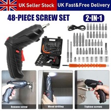 48 in 1 Cordless Electric Drill Set Electric Driver Screwdriver Rechargeable NEW Drills price