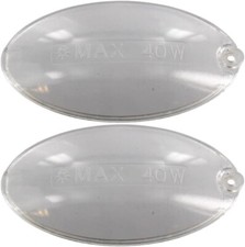 Light Diffuser Lens Cover Plate Cooker Hood Oval 100mm x 52mm Replacement 2Pack Built-in Range Hoods price