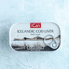 Wild Caught Icelandic Cod Liver, 115g tin. UK seller Seafood price
