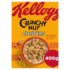 Kellogg's Crunchy Nut Honey & Nut Clusters Breakfast Cereal 400g Breakfast Cereal price
