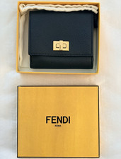 Fendi Black Women’s Folding Wallet with RFID, Logo Accent, full set Women's Wallet price