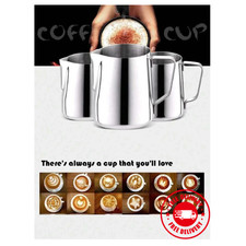 Stainless Steel Milk / Coffee Frothing Jug Frother Latte Container Metal Pitcher Milk price