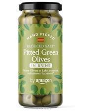 Amazon Pitted green Olives 340g  reduced salt Spanish Olives in Brine vegetarian Olives price
