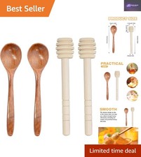 Versatile Wooden Honey Spoon Set - Great for Tea, Jam, and Wedding Gifts Honey and Jam price