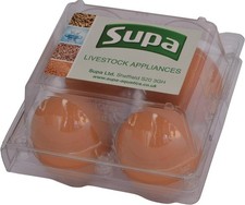 Supa Brown Rubber Poultry Eggs, Pack of 4, Encourage Hens to Start Laying Eggs price