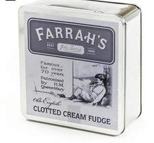 Farrahs Of Harrogate Clotted Cream Fudge Tin - 4 X 100g Clotted Cream price