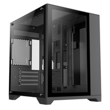 GameMax Infinity Mini Gaming PC Cube Case Tempered Glass Panels mATX - Black PC Cases price