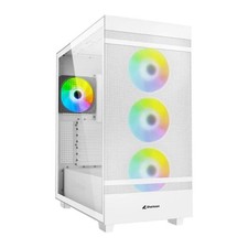 Sharkoon Rebel C50 RGB White ATX Mid Tower Metal PC Gaming Case RGB-ATX PC Cases price