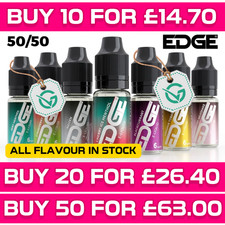 Edge E liquid 10ml Vape Juice 50/50  All Flavours & Strength - Pod Kit E Liquid Fruits price