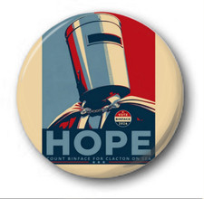 COUNT BINFACE - 25mm 1" Button Badge - HOPE Farage Clacton By Election Obama Badge price