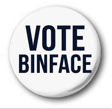 VOTE BINFACE - 25mm 1" Button Badge - Count Farage Clacton By Election Badge price