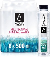 AQUA Carpatica Natural Still Mineral Water 6 X 500 ml Water price