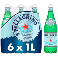 San Pellegrino Sparkling Natural Mineral Water 6x1L Water price