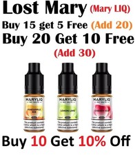 LOST MARY VAPE JUICE MARYLIQ Liquid Nic Salt 10ml 20mg 50/50 Minimum order 5 pcs Lemonade and Fruit Juice price