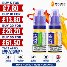 Lost Mary Vape Juice E-Liquid Nic Salt  10mg 20mg for  Smooth Flavour  and Ease. Lemonade and Fruit Juice price