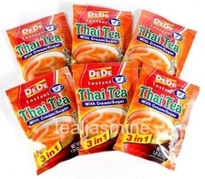 6 Pouches 1.23 Oz. DeDe Instant Drink THAI TEA Serve Hot or Cold Ready in Secs! Cold Powdered Drinks price