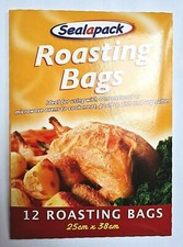 12 Large (25 X 38cm) Roasting Bags Cooking Poultry Chicken Turkey Meat Fish Veg White Meat price