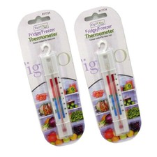 2 Pack Fridge Freezer Thermometer Temperature Checker Hanging Hook Kitchen White Meat price