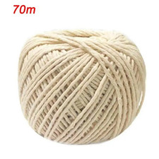 70M Cooking Tools Butchers Cotton Twine Meat Barbecue Sausage Tie Meat String UK White Meat price