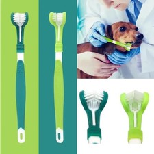 Triple Sided Advanced Dog Cat Toothbrush Dental Care Pet Teeth Cleaning Supplies Cleaning Supplies price