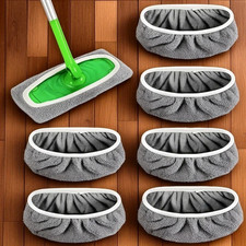 " 4 Pack Reusable Microfiber Mop Pads High Absorbency Washable Cleaning" Cleaning Supplies price
