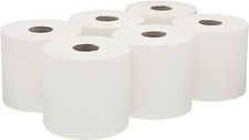 6x Centre Feed Rolls 2Ply White Embossed Kitchen Hand Paper Towel Office Work Paper Towels price