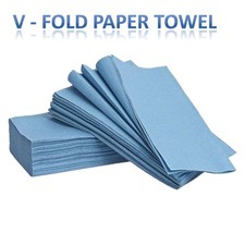 3600 Blue Paper Hand Towels V fold tissues InterFold Premium Quality Single Ply Paper Towels price