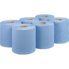 Blue Centre Feed Rolls 6 Pack 2ply 115m Embossed Kitchen Paper Towel Bigger Paper Towels price