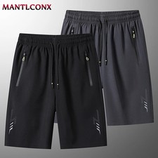 Men’s Gym Shorts Quick Dry Workout Running Training Football with Zipped Pockets Men's Shorts price